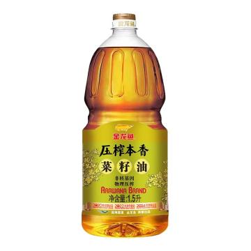 金龙鱼 食用油，压榨本香菜籽油-1.5L （一件代发） 售卖规格：1桶