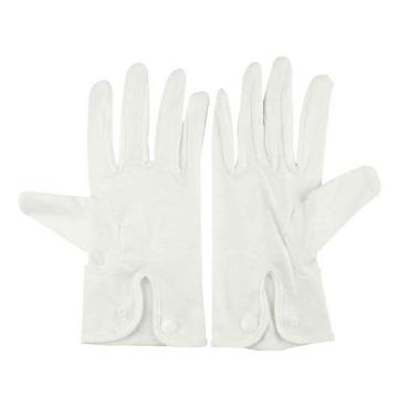 漢盾 背三筋帶扣白色禮儀手套，HD-GP5508 售賣規(guī)格：10副/打
