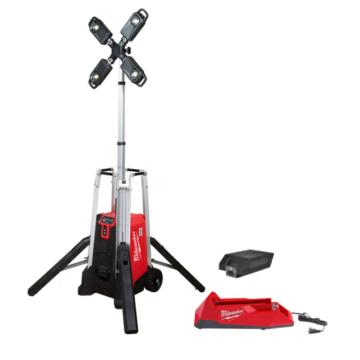 美沃奇 MX FUEL LED 可充電式自動化工作燈、紅色&黑色，MXF TL-601SG 43-144W、IP55、續(xù)航時間3-10h、72V、冷白、 售賣規(guī)格：1套