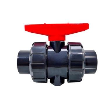 三佑塑业 UPVC双由令塑料球阀 耐酸碱腐蚀 胶粘连EPDM密封面，UPVC，φ50mm-DN40 EPDM 售卖规格：1台