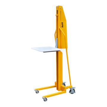 銳勵(lì) 輕型手搖堆高車100kg，M100-1.5M 載重100Kg,提升高度1500mm.面板尺寸mm：470*600 售賣規(guī)格：1臺(tái)