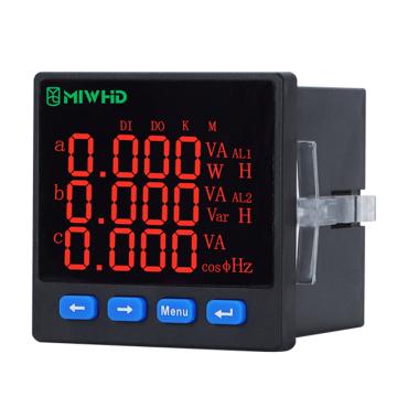 梅兰日兰 三相数码管多功能电表SUPE72-AS4，MLRL19SUPE72-AS4 220v 1A-5A 售卖规格：1盒