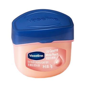 凡士林/VASELINE 潤唇膏，經(jīng)典修護保濕 清甜白桃味 7G 售賣規(guī)格：1支