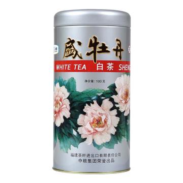 中茶 茶叶，蝴蝶5100盛牡丹白茶100g 售卖规格：1罐