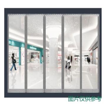 馨厅 PVC软门帘，宽度1.45米 高度2.06米 透明白色，厚度2mm 售卖规格：1套