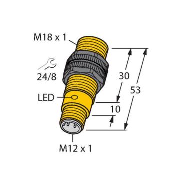 图尔克/TURCK 电感式接近开关，Ni8-S18-AN6X 售卖规格：1个