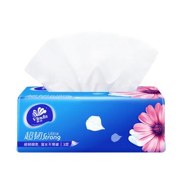 維達/Vinda （預存）3層120抽超韌面巾紙，V2889 M號 153 ×195mm 售賣規(guī)格：8包/提