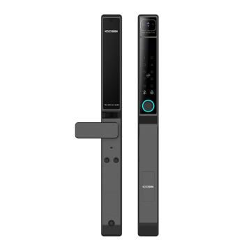 艾棲/ICCSSI 防水3D人臉識別/鋁合金玻璃門指紋鎖，L8-PLUS+，黑色 包安裝 售賣規(guī)格：1套