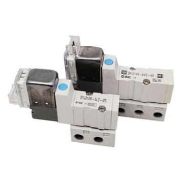 SMC 4通先导式电磁阀，SYJ3130-5MZ 弹性密封,底板配管型,单体阀 售卖规格：1个