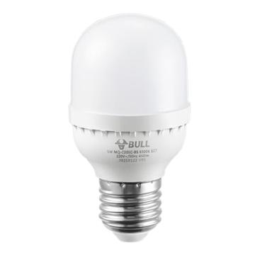 公牛 LED柱形灯泡，MQ-C005C-BS 5W，柱形，E27，6500K，白光，Φ50×95mm 售卖规格：1个