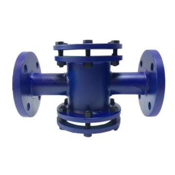 百普 碳钢衬氟法兰四通视镜，SJ41F46-16C-DN32 售卖规格：1台