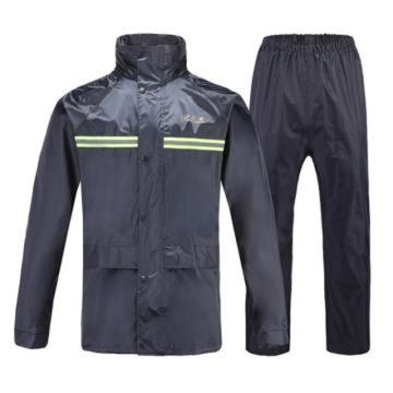 天堂 分体雨衣套装，N211-7AX-XXL 藏青色 带反光条，尼龙绸 售卖规格：1套