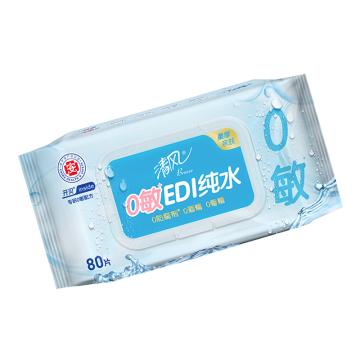 清風/Breeze 純水單層濕紙巾，BWB80CX（升級款） 160×200mm 售賣規(guī)格：80片/包