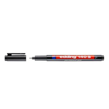 edding 油性记号笔，140S黑 极细0.3mm（10支/盒）按盒下单 售卖规格：1支