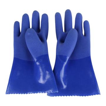 威士邦/WEISHIBANG PVC防化手套，916-XL(均碼） 藍色，耐油浸塑止滑，均碼 售賣規(guī)格：1副