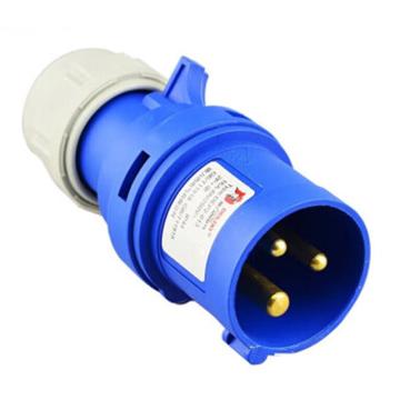 德力西/DELIXI 工业插头，DHADEP2013U DEP2-013 16A 3芯 250V IP44 售卖规格：1个