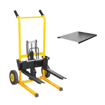 力拓中用 小堆高車，HS200AB 折疊款，載重(KG)：200KG直向輪帶蓋板貨叉長度540mm 售賣規(guī)格：1臺(tái)