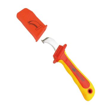维度/WEDO 双色注塑绝缘镰勾电缆刀，IN520F-2 售卖规格：1把