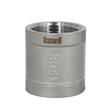 Raxwell 不锈钢304双头管（铸造）内丝直接，1-1/4"，DN32，PT螺纹，RVPA1616 售卖规格：1个