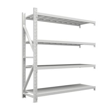 Raxwell 鋼制層板貨架副架，RHSL1244-S 4層，200kg，尺寸(長×寬×高mm)：1500×600×2000，灰白色，安裝費另詢 售賣規(guī)格：1套
