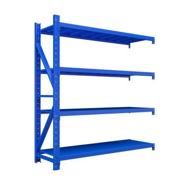 Raxwell 鋼制層板貨架副架，RHSL0346-S 4層，300kg，尺寸(長×寬×高mm)：2000×600×2000，藍(lán)色，安裝費另詢 售賣規(guī)格：1套