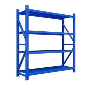 Raxwell 鋼制層板貨架主架，RHSL0348 4層，300kg，尺寸(長×寬×高mm)：1800×600×2000，藍(lán)色，安裝費另詢 售賣規(guī)格：1套