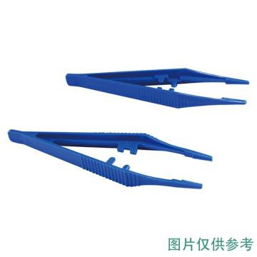 功成狮 经济型一次性镊子 蓝色 130mm(未灭菌)，CC-4572-06 售卖规格：10把/包