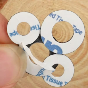 XC STARS pvc黑色平墊單面 背膠，M8*16*1黑色 售賣單位:個