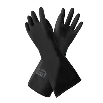 威蝶 工業(yè)耐酸堿手套，31B 乳膠材質(zhì)，加厚，黑色，均碼，31cm 售賣規(guī)格：1副