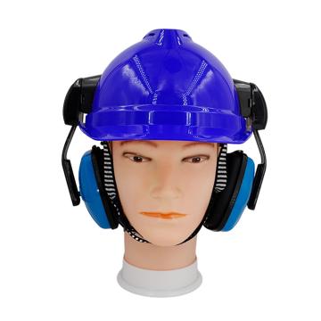 Raxwell 安全帽+耳罩套裝，ABS安全帽（藍色）*1頂+配帽式耳罩*1套，RP5107 售賣規(guī)格：1頂