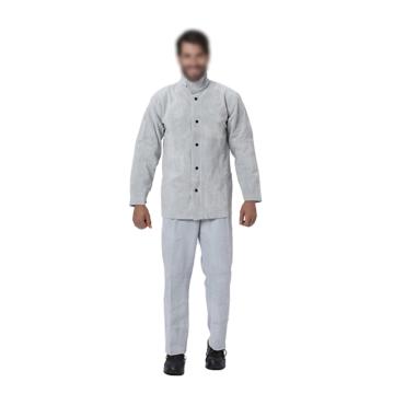 Raxwell 原色全皮焊接套裝（含全皮上身焊服L碼*1，全皮焊褲L碼*1），含定制logo，RW4704 售賣規(guī)格：1套