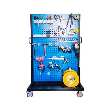 Raxwell 雙面三層物料6方孔整理架（含五金掛鉤），RHSS4682 尺寸：960*610*1450mm 重量：15kg 售賣規(guī)格：1套