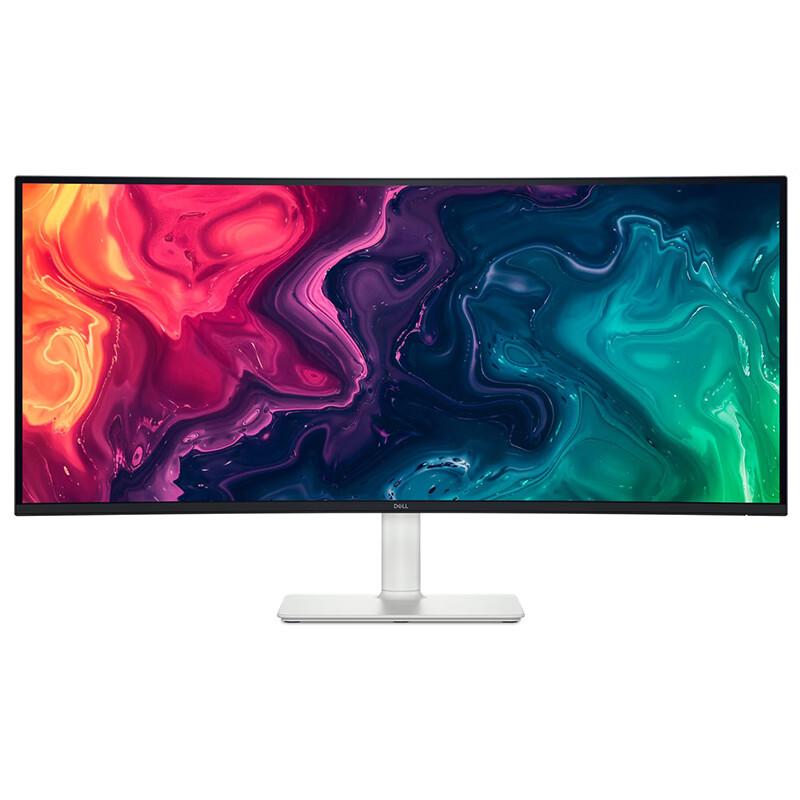 戴尔/DELL 电脑显示器，S3425DW /34英寸/准4K曲面显示器/120Hz高刷/Type-C60W/内置音箱/FreeSync/硬件防蓝光/3年上门 售卖规格：1台