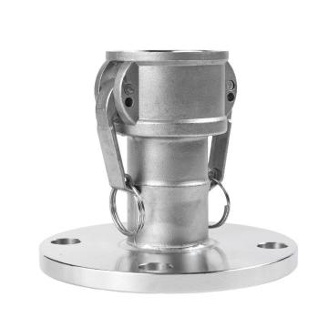谦华智科 304不锈钢扳把式C型带法兰阴端快接母头，CFM-DN40-10P：法兰4孔,公称通径1.5寸-PN10 售卖规格：1个