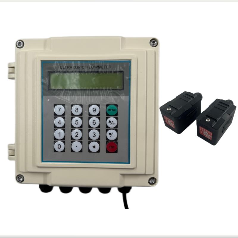 中工策 白壁挂高温外夹式超声波流量计，TUF-2000SW-TM-1-HT DN50-500，白色铸铝壁挂主机，高温外夹式,4-20mA+RS485 售卖规格：1套