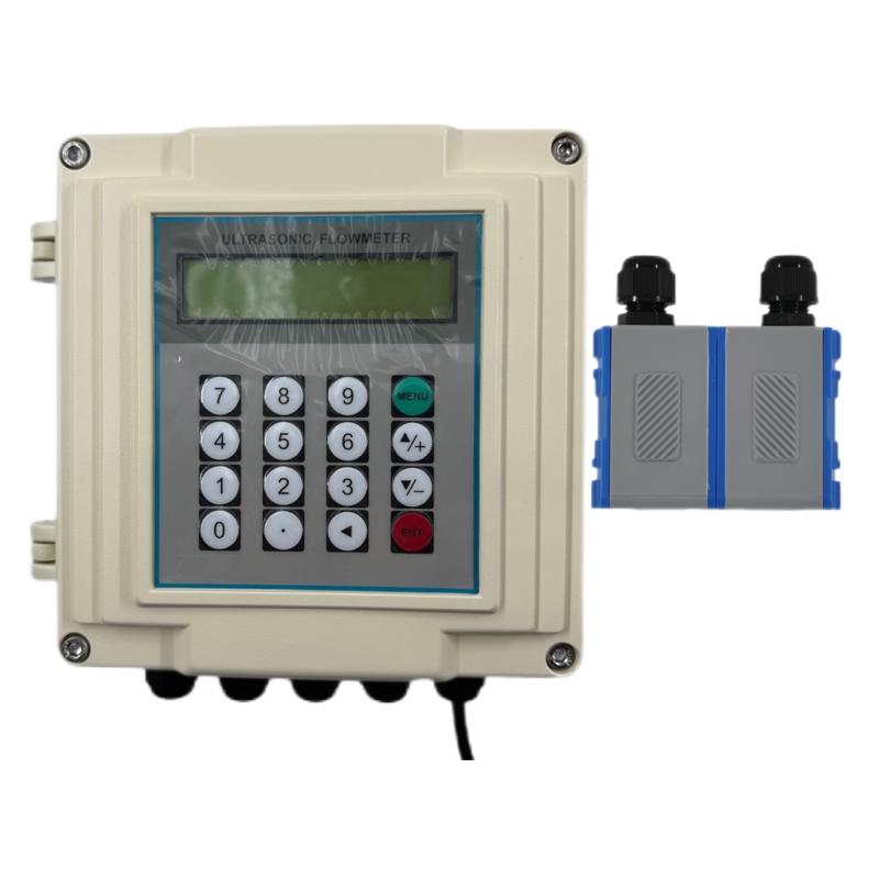 中工策 白壁挂外夹式超声波流量计，TUF-2000SW-TM-1 DN50-500，白色铸铝壁挂主机，外夹式,4-20mA+RS485 售卖规格：1套