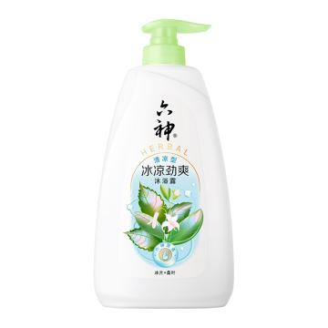 六神 冰凉劲爽沐浴露，冰片+桑叶1L（升级款） 售卖规格：1瓶