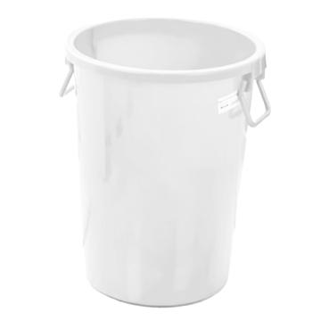 功成狮 大号塑料桶圆形收纳桶大容量水桶，GCTD0017 60L白色 无盖 售卖规格：1个