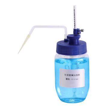 西域推荐 可调定量加液器 0.1～1ml瓶子容量400ml CC-4203-02,仅科研用，可调玻璃加液器 售卖规格：1个
