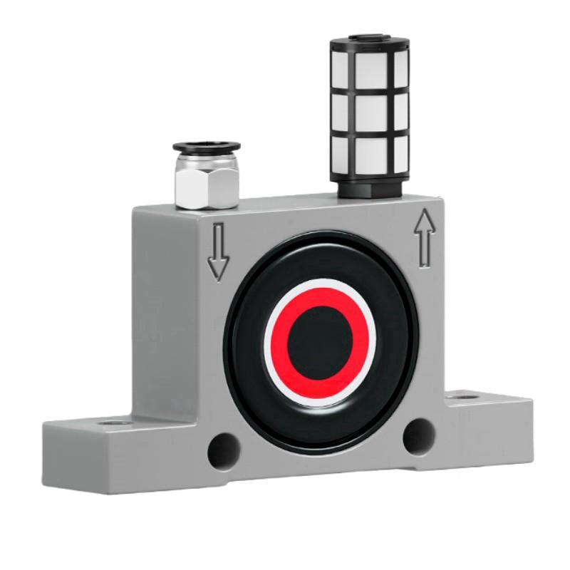 謙華智科 鋁合金小型滾珠式空氣氣動震蕩振動器，K30 快插10mm-安裝孔中心距130mm 售賣規(guī)格：1個