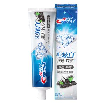 佳潔士/Crest 牙膏，3D炫白微米炭170g 售賣規(guī)格：1套