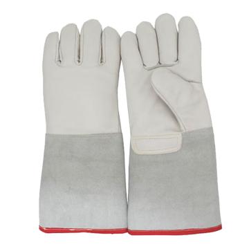 漢盾 牛皮低溫防護(hù)手套，HD-GP6402 -50度~-160度，36cm，均碼 售賣規(guī)格：1副