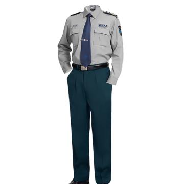 Raxwell 保安長(zhǎng)袖襯衫套裝，RW8614 獨(dú)立裝襯衫滌棉斜紋，灰色，夏褲，貢絲錦，墨綠色，S，含標(biāo)貼 售賣規(guī)格：1套