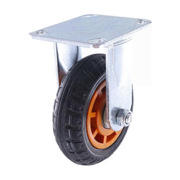 功成獅 重型橡膠實(shí)心輕音輪，GMWB0036GMWB0036 5寸定向輪 平板車黃芯工業(yè)腳輪 售賣規(guī)格：1個(gè)