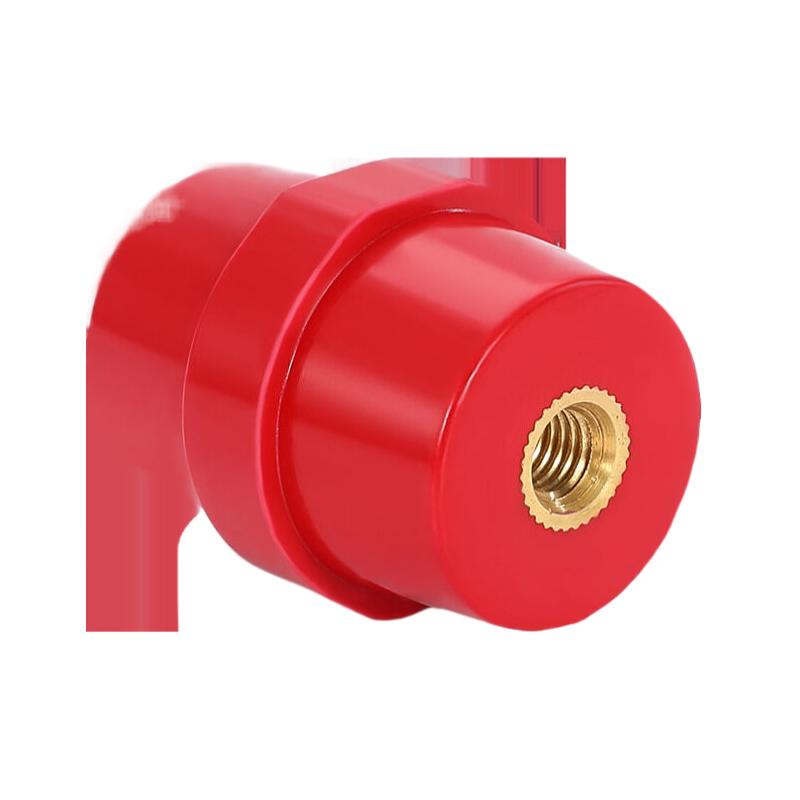 楷赫 SM紡錘型高強(qiáng)度絕緣子 低壓配電柜銅支柱，紅色 SM30*32 M8 高30mm寬32mm 售賣規(guī)格：1個(gè)