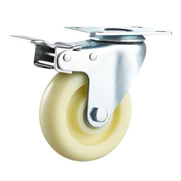 功成獅 工業(yè)腳輪，GMWB0050 3寸輕型剎車輪 加厚尼龍輪 推車輪子萬(wàn)向帶剎輪 售賣規(guī)格：1個(gè)