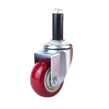 功成獅 膨脹插桿腳輪，GMWB0052GMWB0052 3寸萬(wàn)向 線棒轉(zhuǎn)向腳輪 膨脹膠工業(yè)周轉(zhuǎn)車精益管輪子 售賣規(guī)格：1個(gè)