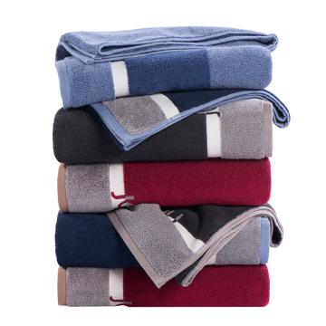 潔玉 輕奢浴巾，JQ3006B 純棉70cm×140cm，410g，藍/灰/紅（顏色隨機發(fā)貨） 售賣規(guī)格：1條