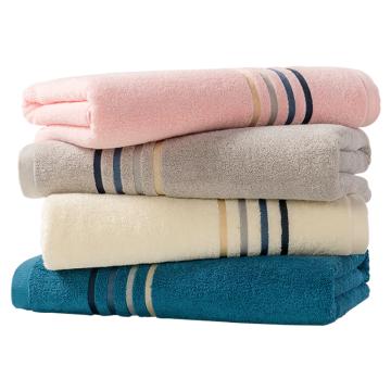 潔玉 醇然浴巾，JQ4011B 純棉70cm×140cm，410g，米/粉/請/灰（顏色隨機發(fā)貨） 售賣規(guī)格：1條