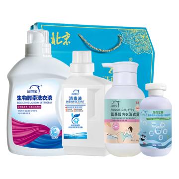 洗得寶 洗護(hù)清潔4件套A款，XDB-XHQJ4A0490 售賣規(guī)格：1套
